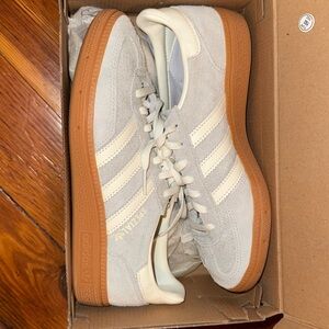 Adidas Suede blue Gray and Cream Sneakers